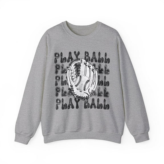Play Ball Baseball Sweatshirt Baseball Mom Shirt Retro Baseball Crewneck