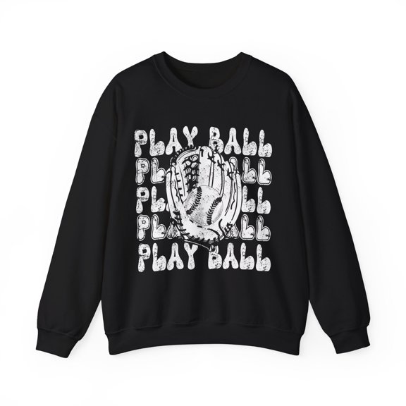 Play Ball Baseball Sweatshirt Baseball Mom Shirt Retro Baseball Crewneck