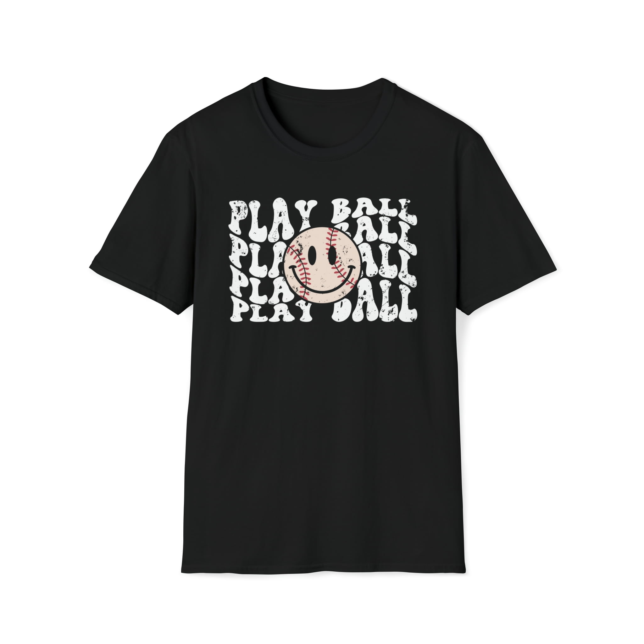 Play Ball Game, Gildan Unisex Softstyle Shirt, Baseball Graphic Tee, S-3XL