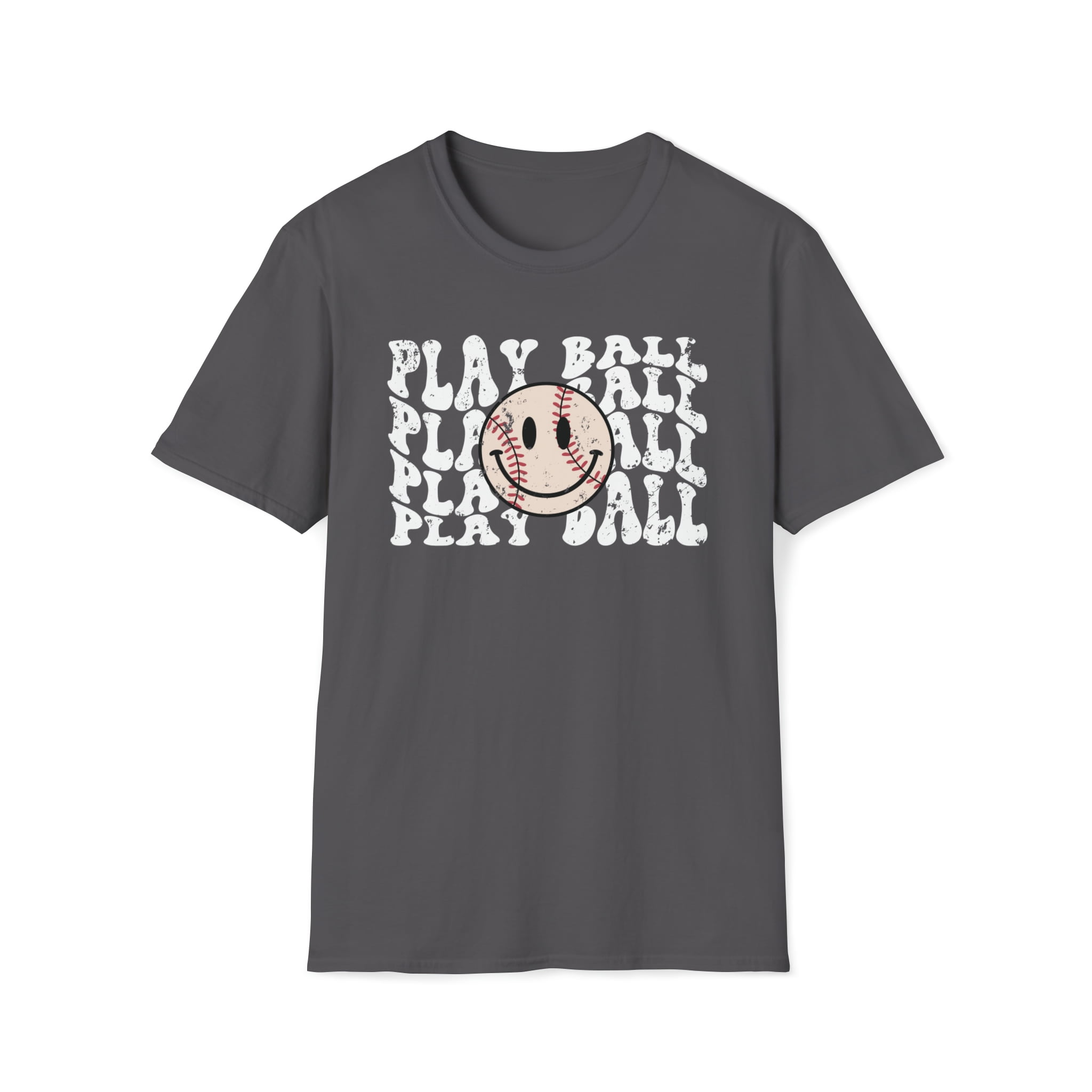 Play Ball Game, Gildan Unisex Softstyle Shirt, Baseball Graphic Tee, S-3XL