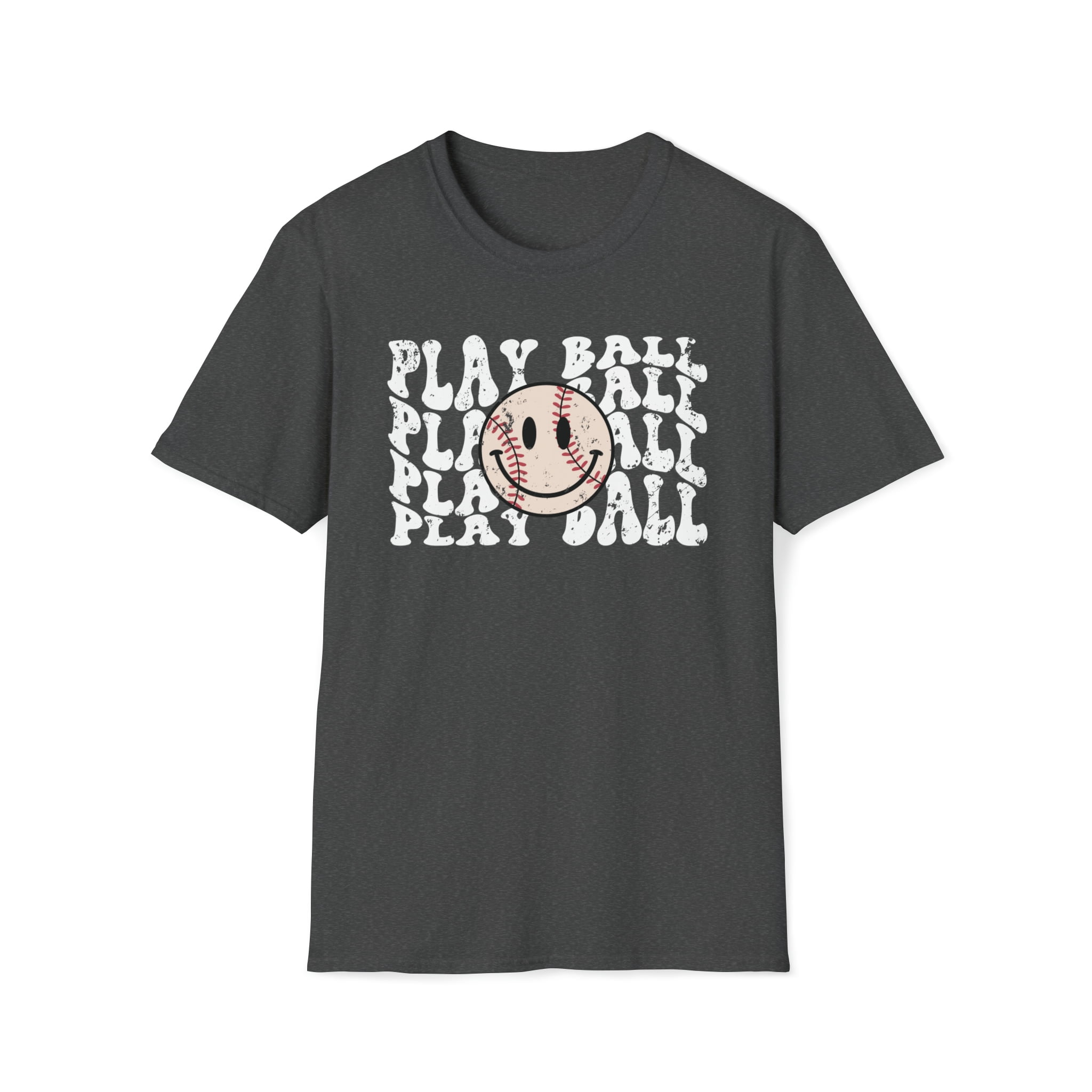 Play Ball Game, Gildan Unisex Softstyle Shirt, Baseball Graphic Tee, S-3XL