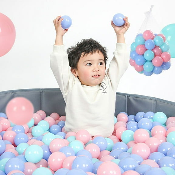 Play Ball Pit Balls under $5! CQCYD Macaron Color Plastic Ball Pit Balls, 50 Piece Oceans Balls forKids, Indoor PlaygroundToyBalls,Children's Sensory PlayToys, Colorful Ball Pool Balls for Toddlers