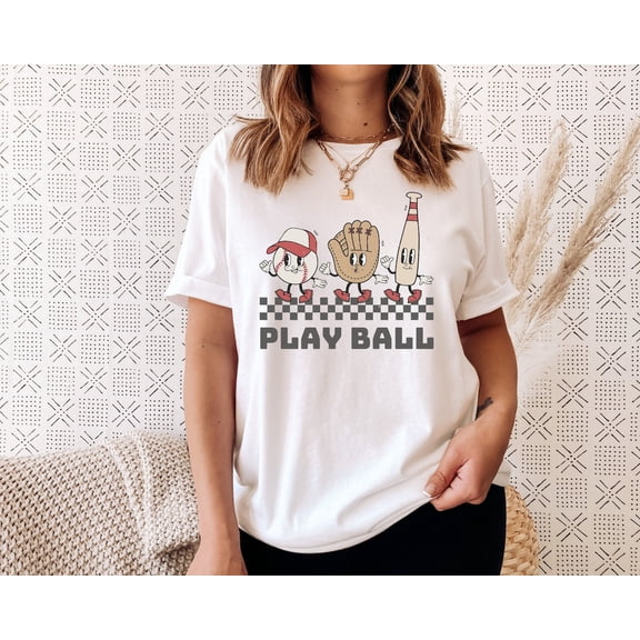 Play Ball Retro Baseball Shirt, Baseball Mom Shirt, Baseball Mama Shirt, Baseball Tees, Baseball T-shirt, Baseball Game Shirt, Game Day Tee TSHIRT All Size S-5XL