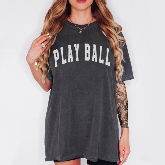 Play Ball Shirt, Game Day Shirt, Baseball Mom Shirt, Baseball Mama T Shirt, Baseball Season, Game Day, Trendy Varsity Sports Mom Shirt All Size S-5Xl