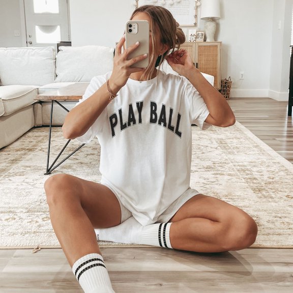 Play Ball Shirt, Game Day Shirt, Baseball Mom Shirt, Baseball Mama T Shirt, Baseball Season, Game Day, Trendy Varsity Sports Mom Shirt All Size S-5Xl