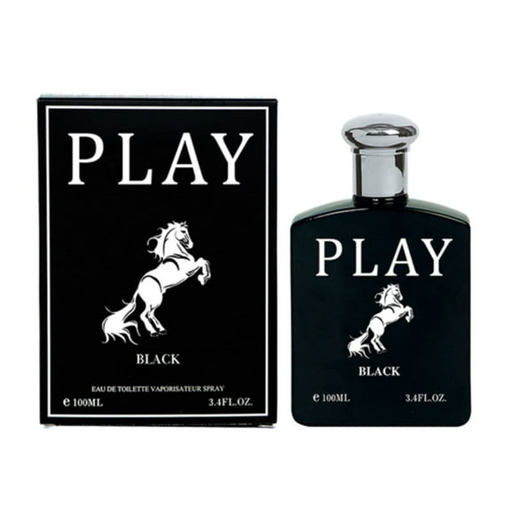 Play Black Man Perfume 100ml / 3.4 Fl Oz Eau De Parfum Vaporisateur Spray, Oil From France