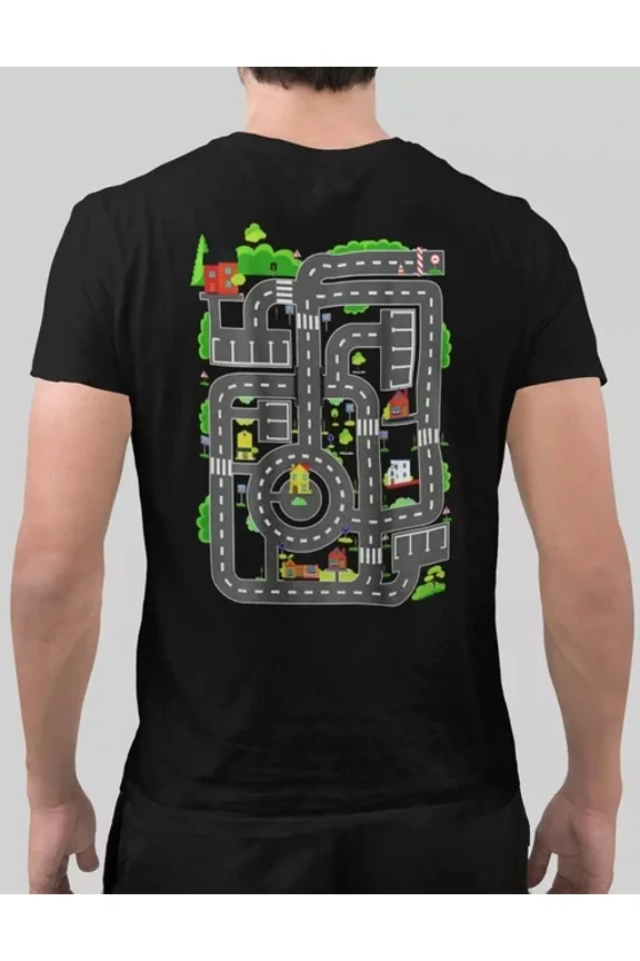 Play Cars On Dad'S Back Play Mat Car Race Men'S T-Shirt Father'S Day Gift Unisex S-5XL Hot Trending Shirt, Vintage Birthday Gift