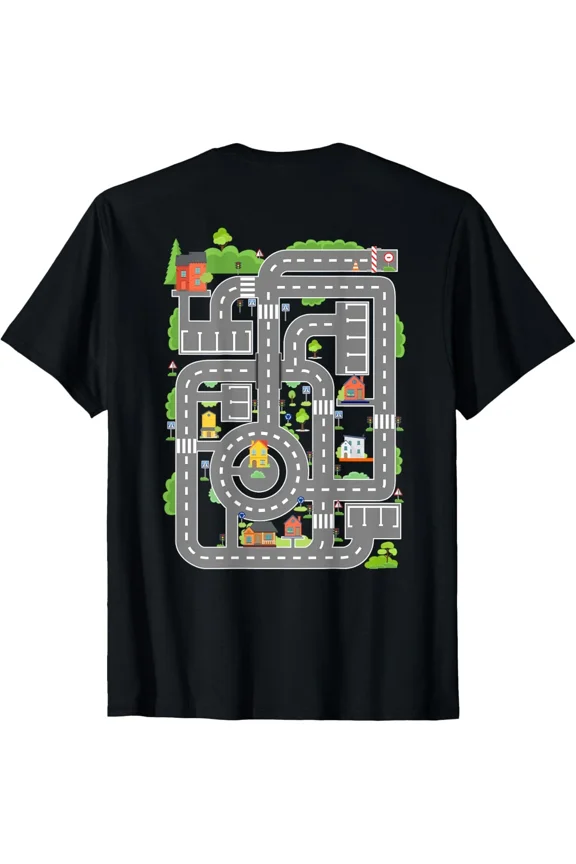 Play Cars On Dads Back Shirt Funny Play Design Father Gift Top Unisex T-Shirt, S-5XL