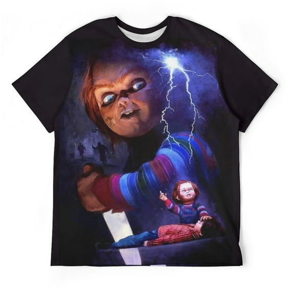 Play Child Chucky Unisex Short-sleeve Shirt For Men Women Novelty 3D Print T-Shirt Soft Comfortable Tee Shirts