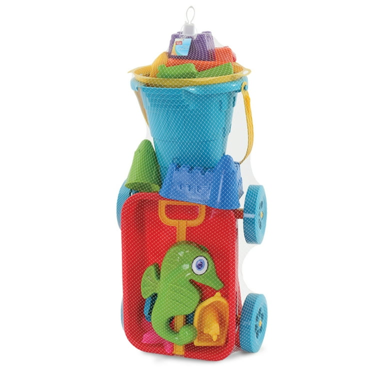 Play Day 20 Piece Wheelbarrow or Wagon Sand Play Set Assorted