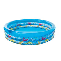 Play Day 3 Ring 5.5ft Wide Easy-to-Inflate Shark Pool only $4.98: eDeal Info