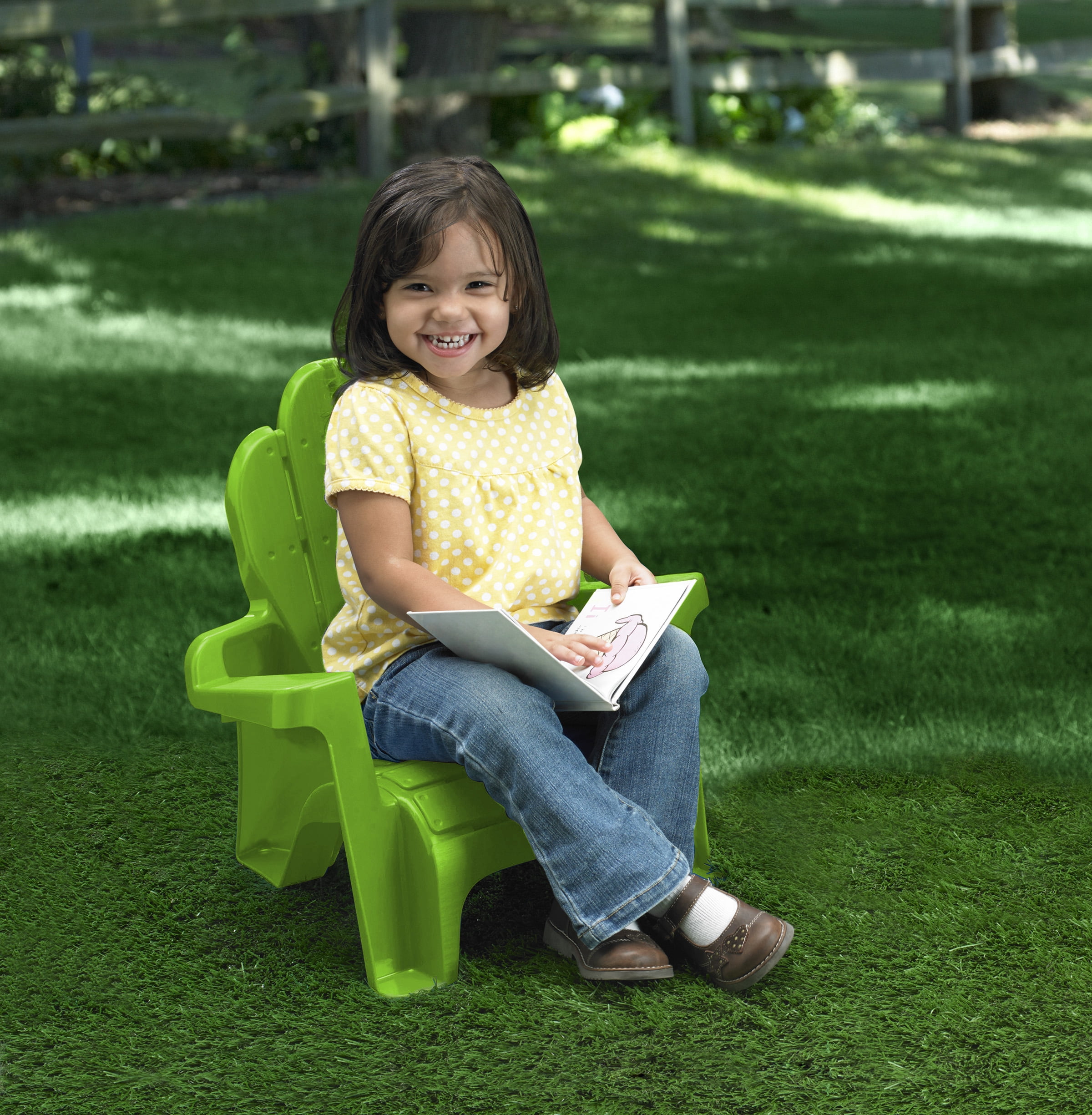 Play Day Adirondack Chair for Toddlers, Lime