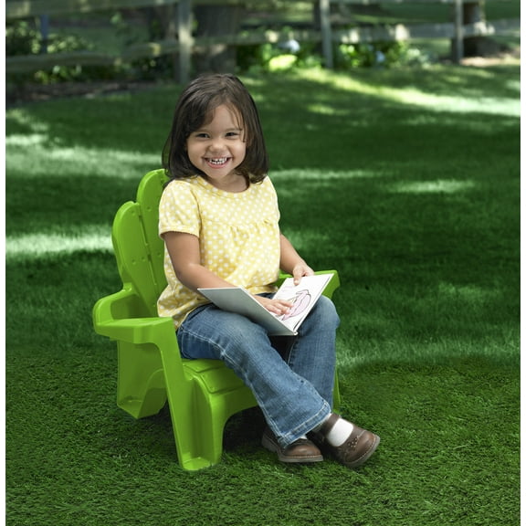 Play Day Adirondack Chair for Toddlers, Lime