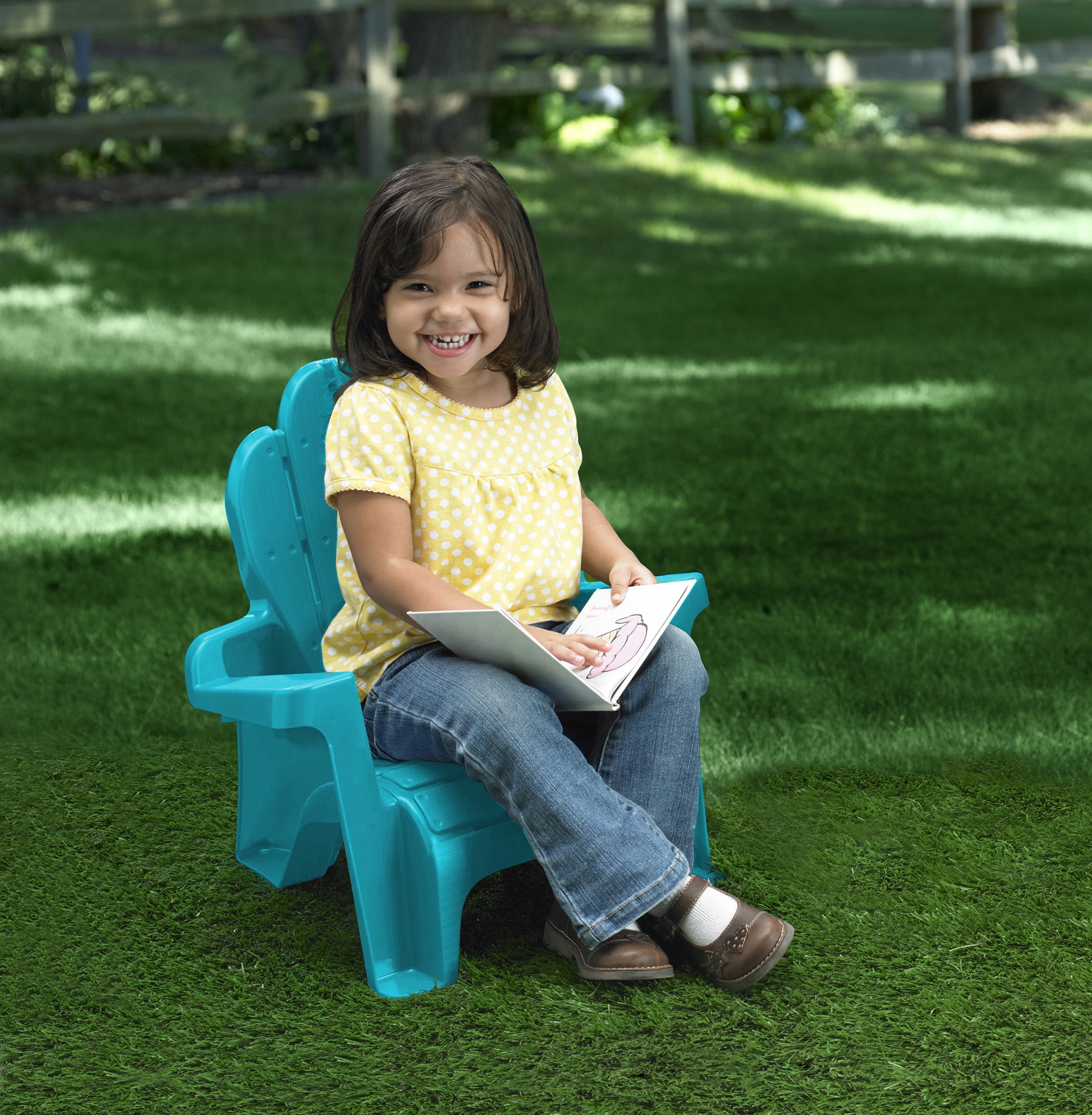 Play Day Adirondack Chair for Toddlers, Turquoise, 1 Seat