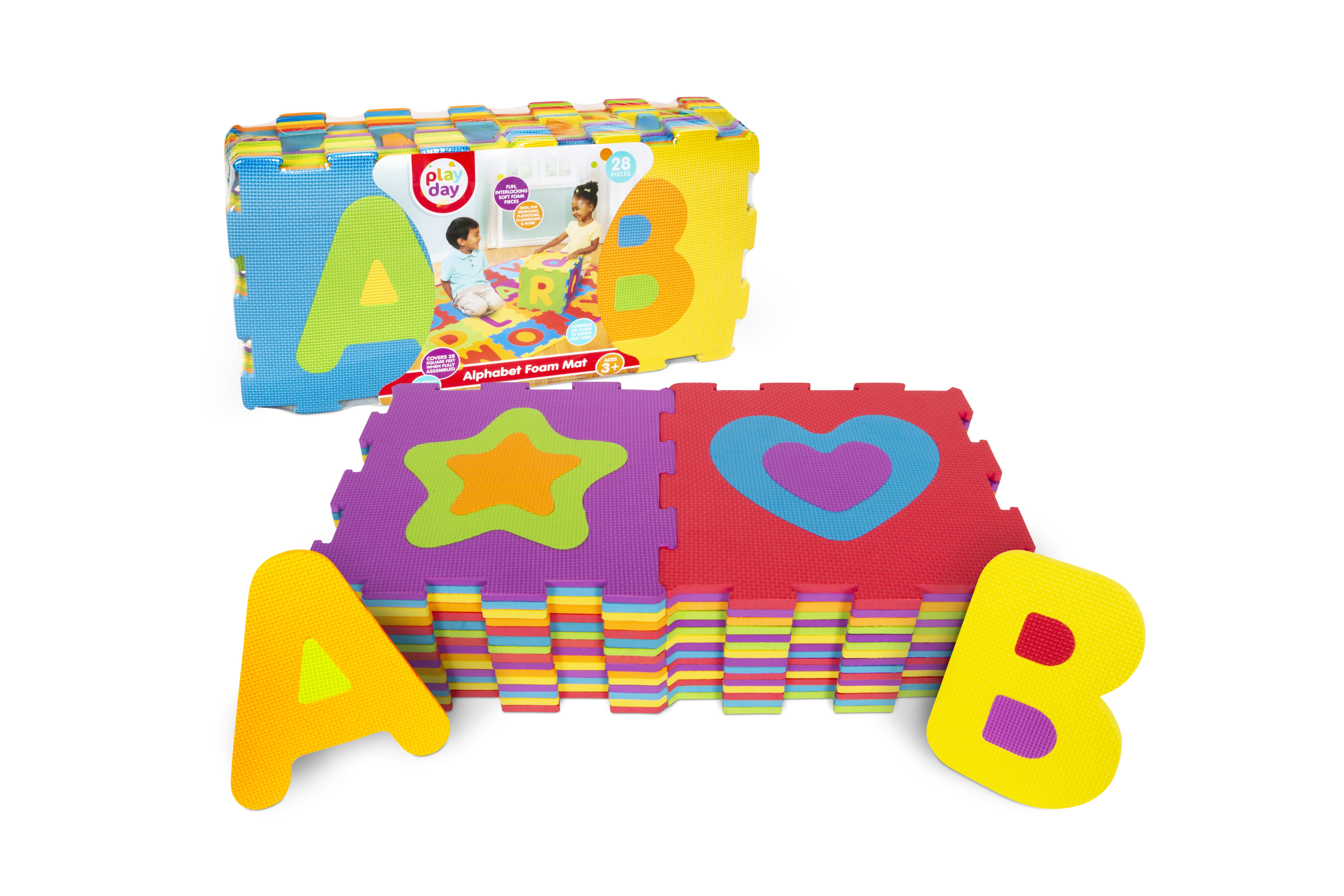 Play Day Alphabet Foam Mat, 28 Pieces
