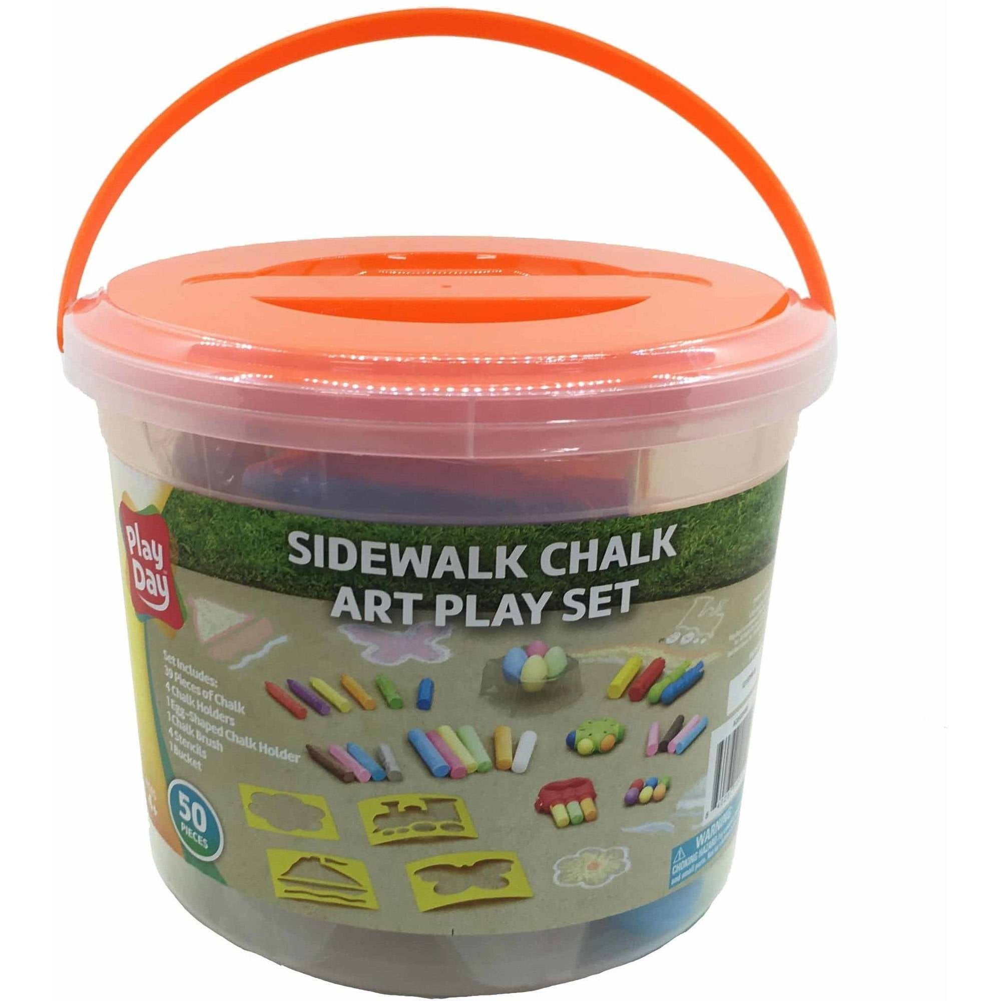 Play Day Big Bucket of Sidewalk Chalk
