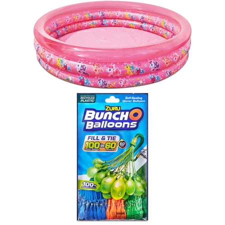 Play Day Blue 3 Pink Pool and Bunch O Balloons