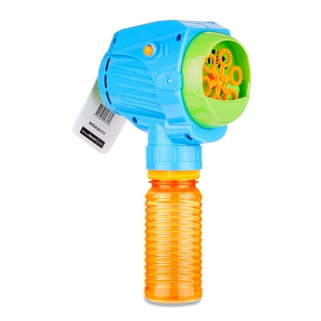 Play Day Bubble Blower Fan, Blue, Battery Operated Bubble Maker