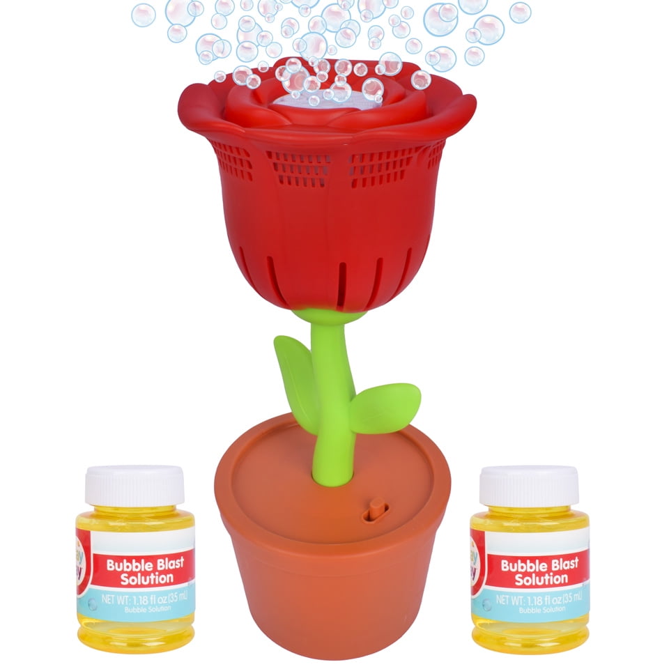 Play Day Bubble Flowers Rose Bubble Blowing Toy, Children Ages 3+  (图1)