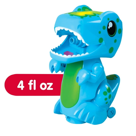 Play Day Bump N Go Bubble Blowing Dino-Lights, Sounds & Movement, 4 fl oz solution, Children Ages 3+