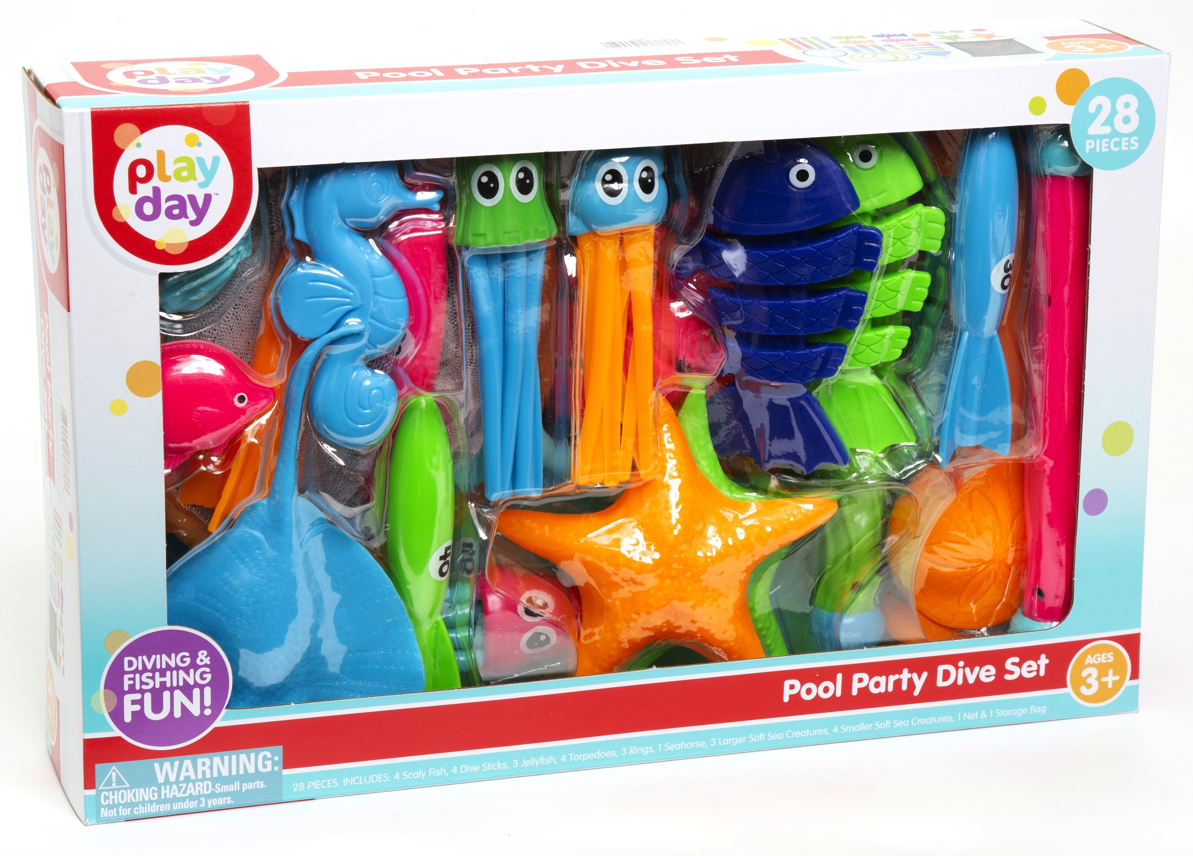 Play Day 28-Piece Pool Party Deluxe Dive Set - Walmart.com