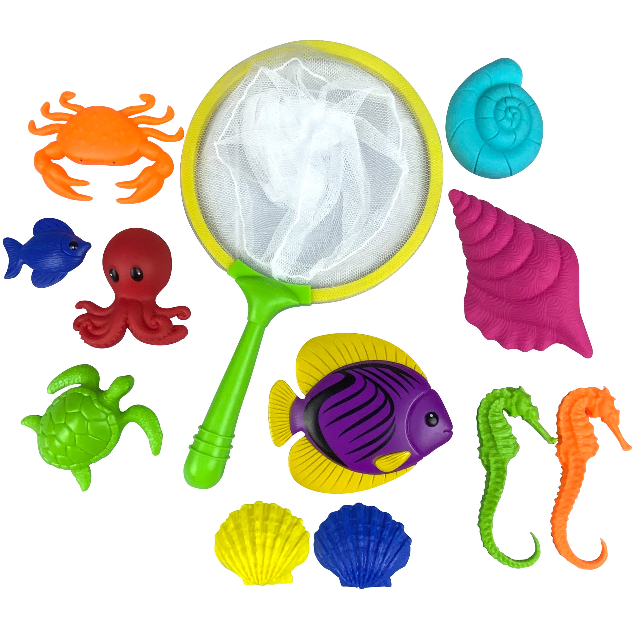 Play Day Dive 'N Grab Scrambler Fish Set, 12 Piece Pool Toy
