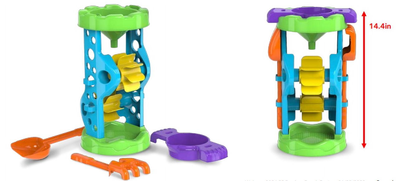 Play Day Durable Sand Toys, Plastic, 4 Count, 14.4"