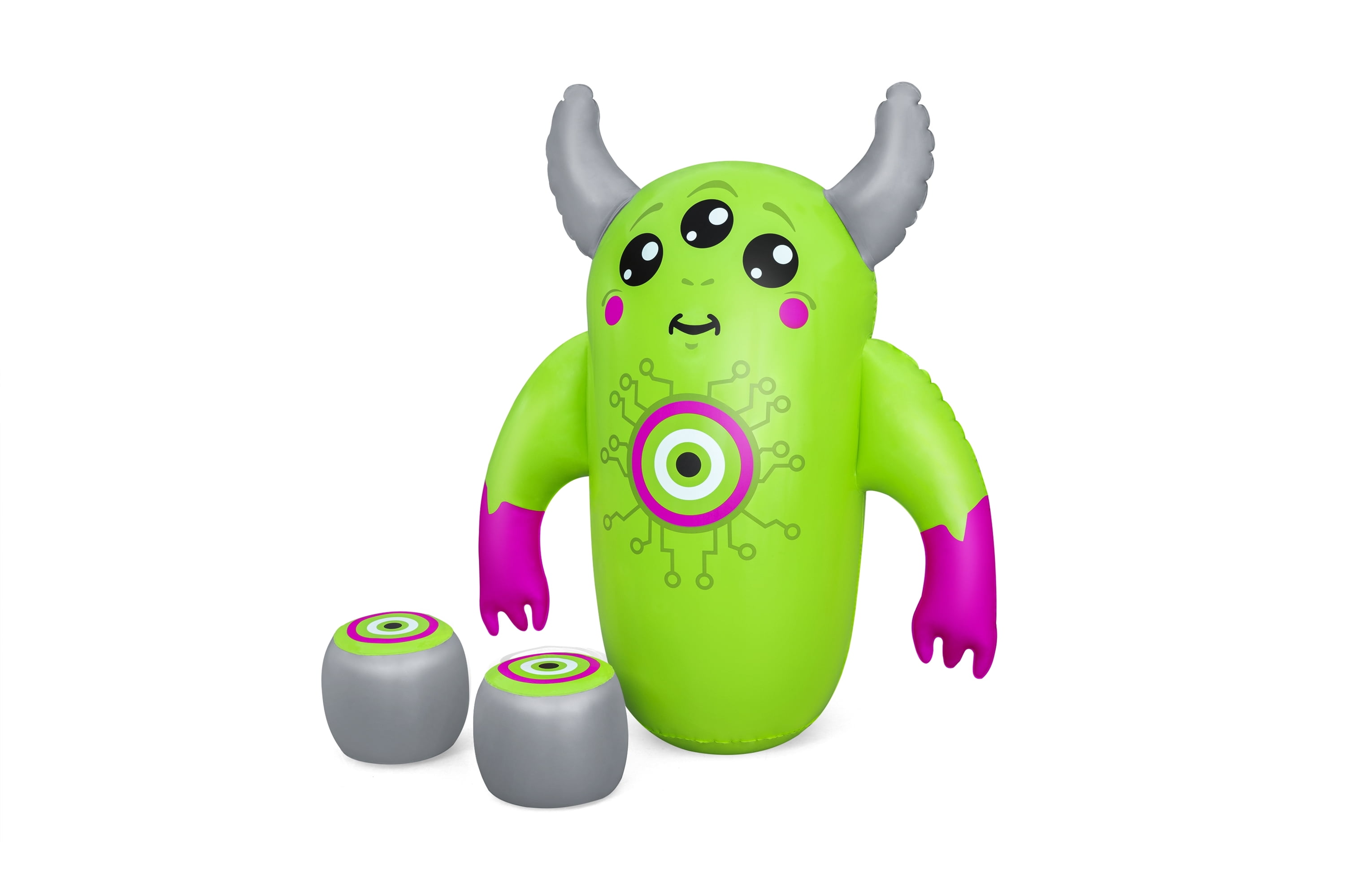 Play Day Kids Monster Inflatable Bop Bag with Boxing Gloves