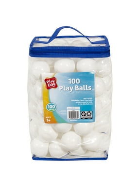 Play Day Non-Toxic 100 Play Balls White