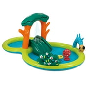 Play Day Round Inflatable Backyard Play Center & Kiddie Splash Pool, Ages 2 & up, Unisex