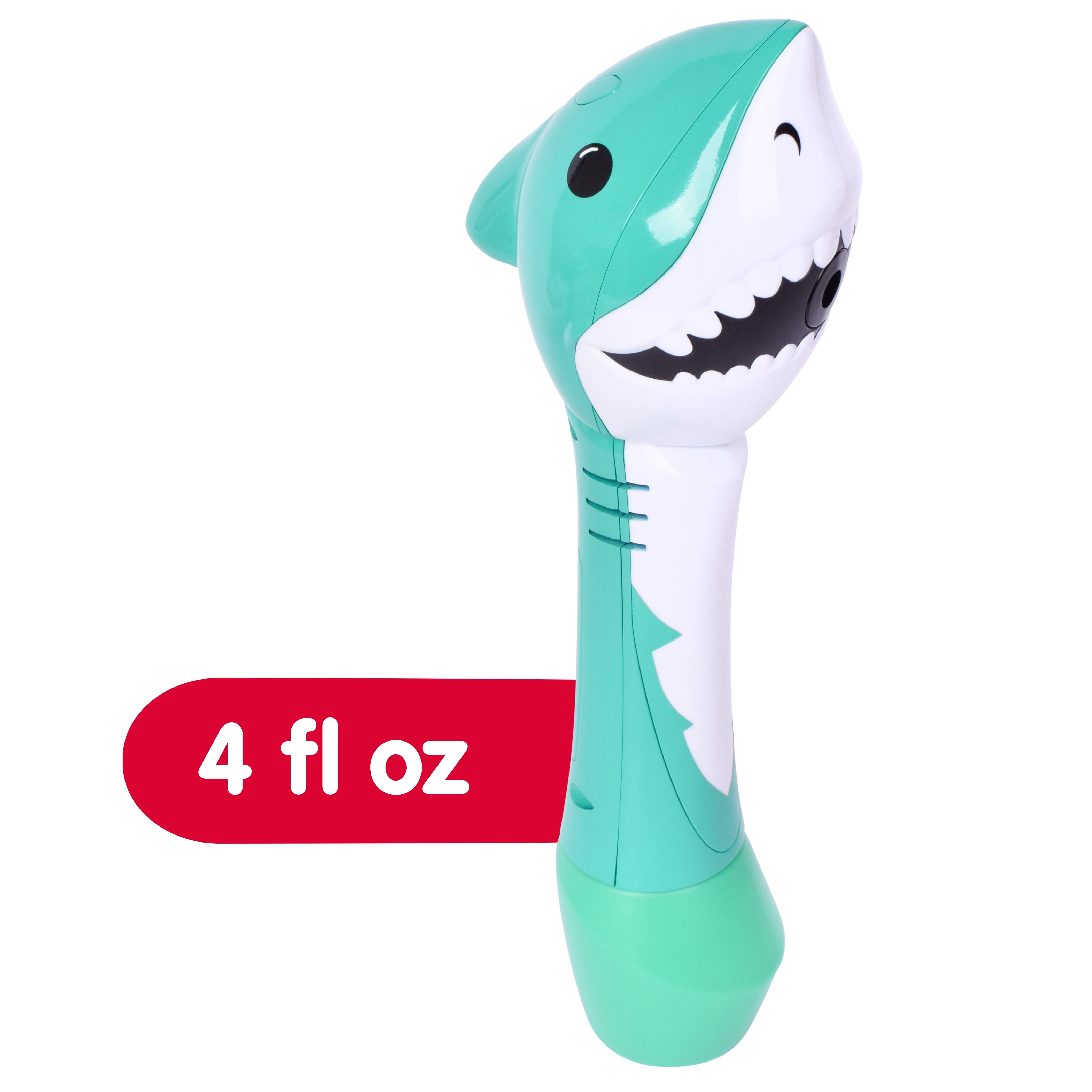 Play Day Shark Bubble Wand with Lights and Sounds, 4oz Solution - Unisex, 2AA Children Ages 3+
