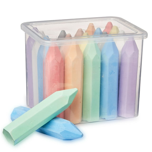 Play Day Sidewalk Chalk, 20 Pieces, Assorted Colors
