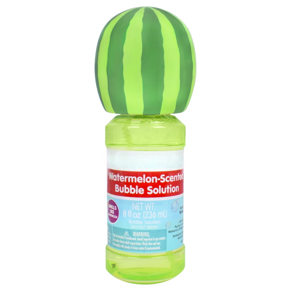 Play Day Watermelon Scented Bubble Blowing Solution  8oz, Children Ages 3+  (图1)