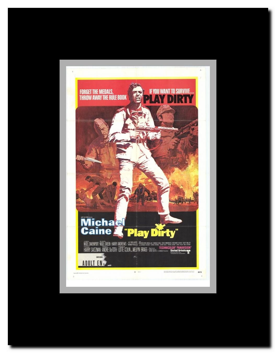 Play Dirty Framed Movie Poster