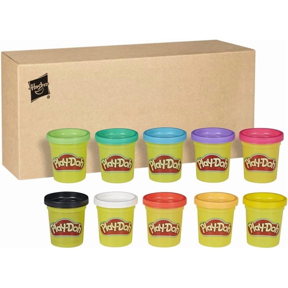 Play Doh 10-Pack of Non-Toxic Modelling Compound, 2-Ounce Cans