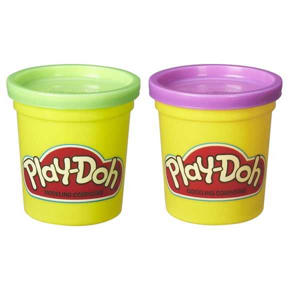 Play-Doh 2-Pack of Cans: Purple and Green