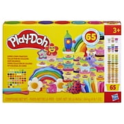 Play-Doh 65 Pack Jumbo Color Collection, Bulk 1 Ounce Cans for Kids Arts & Crafts, Preschool Toys for Girls & Boys Aged 3 Years & Up