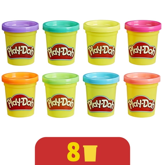 Play-Doh Neon Colors 8 Pack of 2-Ounce Cans, Arts and Crafts for Kids