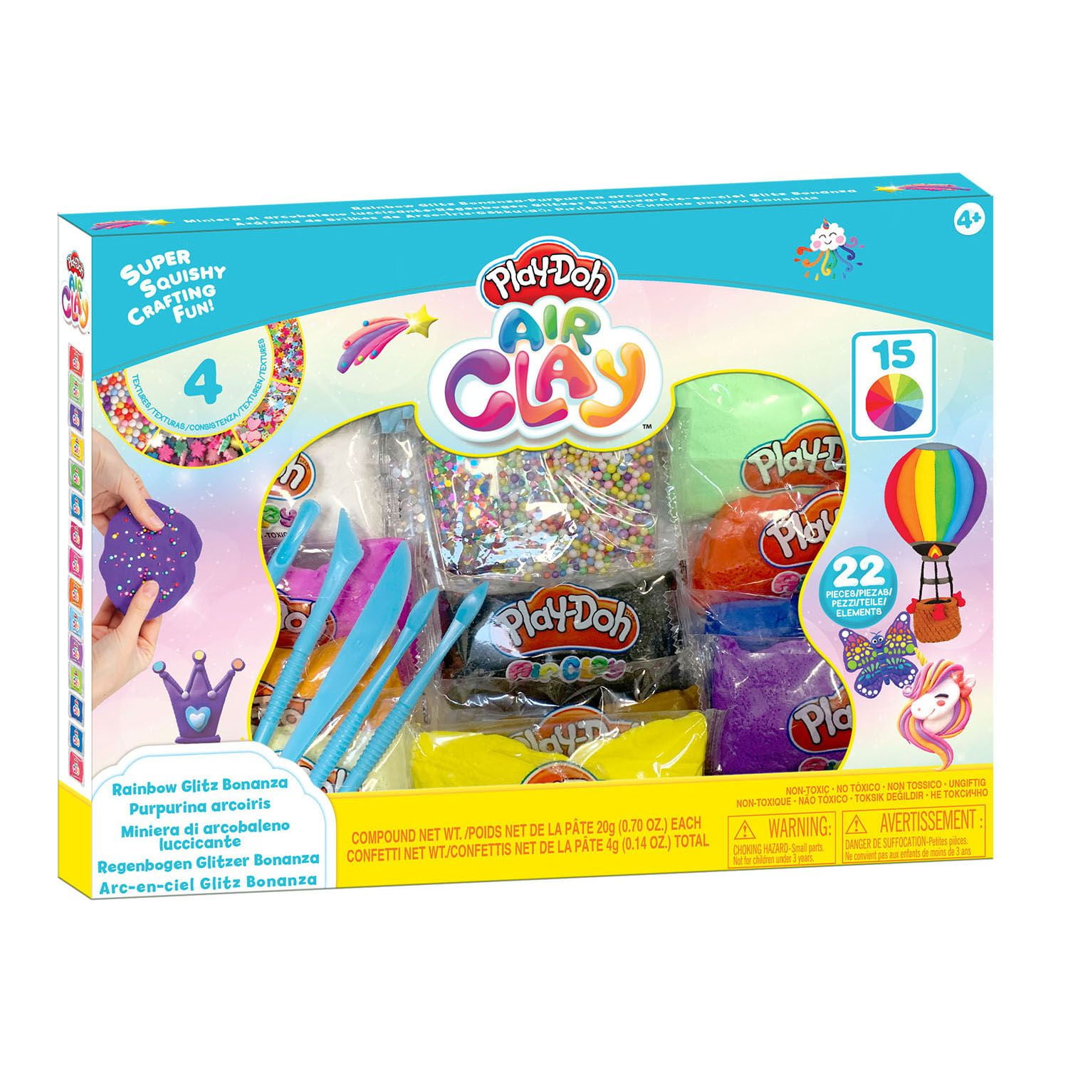 Play Doh Air Clay Rainbow Bonanza Walmart