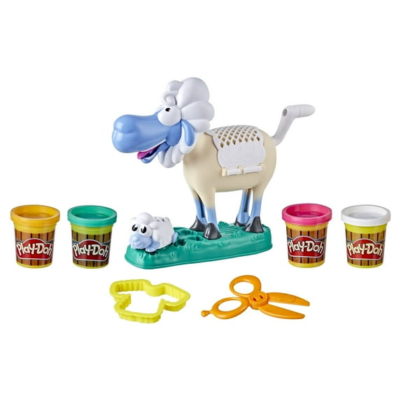 Play-Doh Animal Crew Sherrie Shearin' Sheep, Includes 4 Cans with 8 Ounces Total