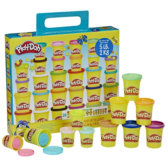 Play-Doh Big Pack of Colors Play Dough Set - 28 Color (28 Piece), Only At Walmart