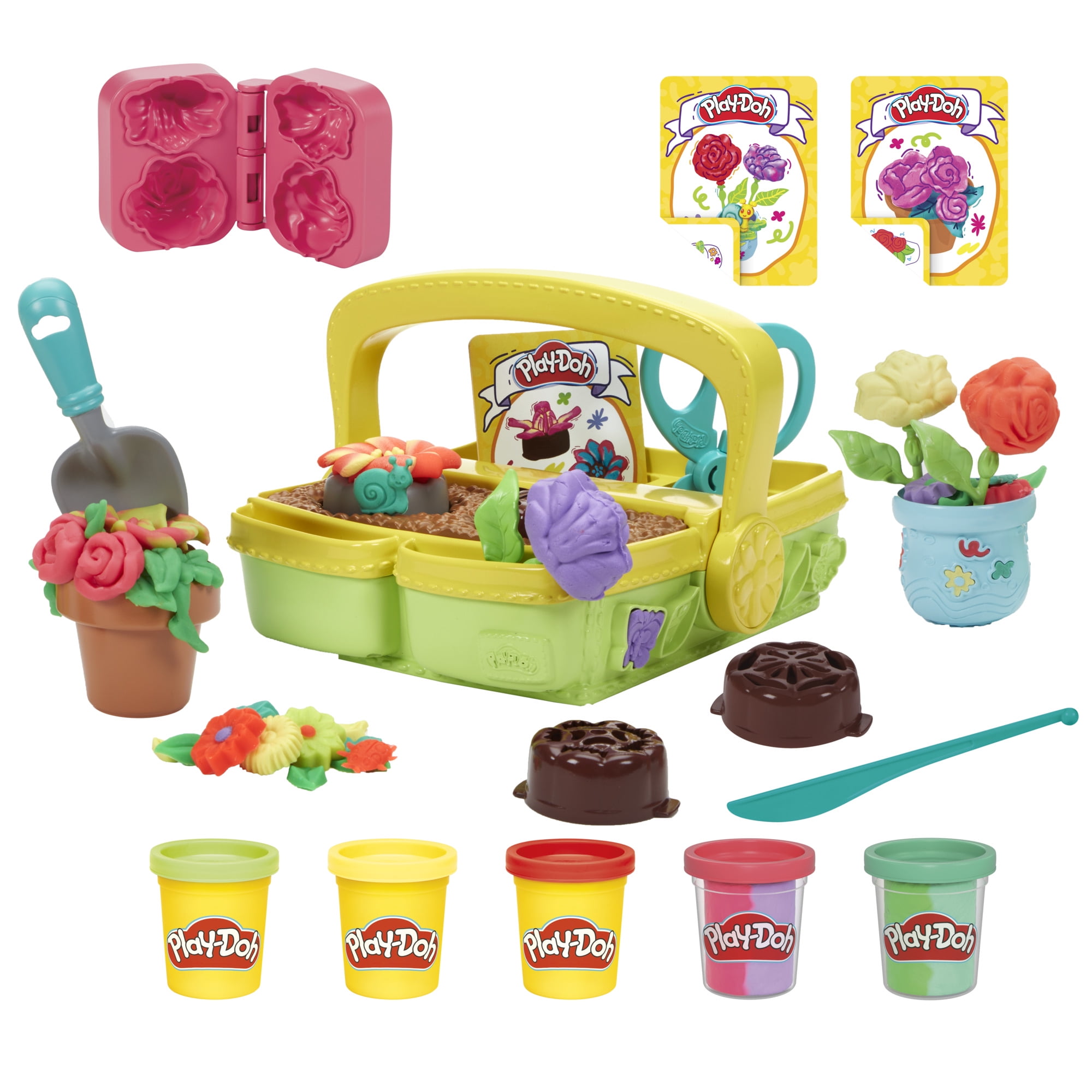 Play-Doh Blooming Flowers for Easter Crafts, Easter Basket