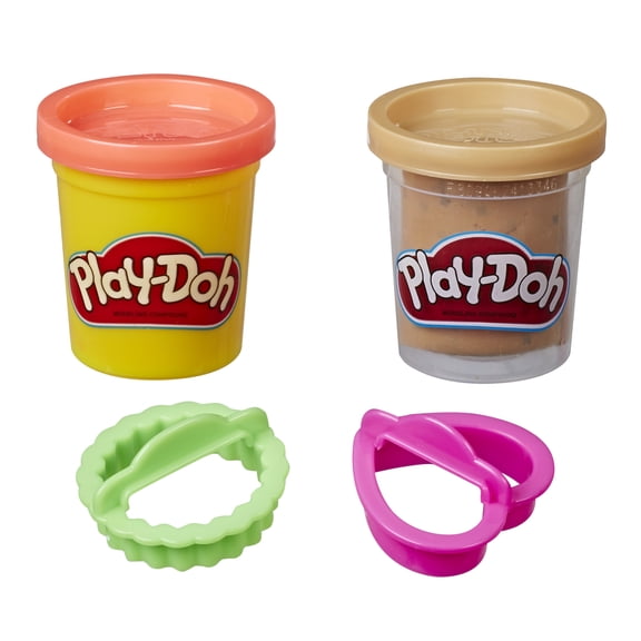 Play-Doh Chocolate Chip Cookie Canister Play Set, 2 Cans (4 oz)