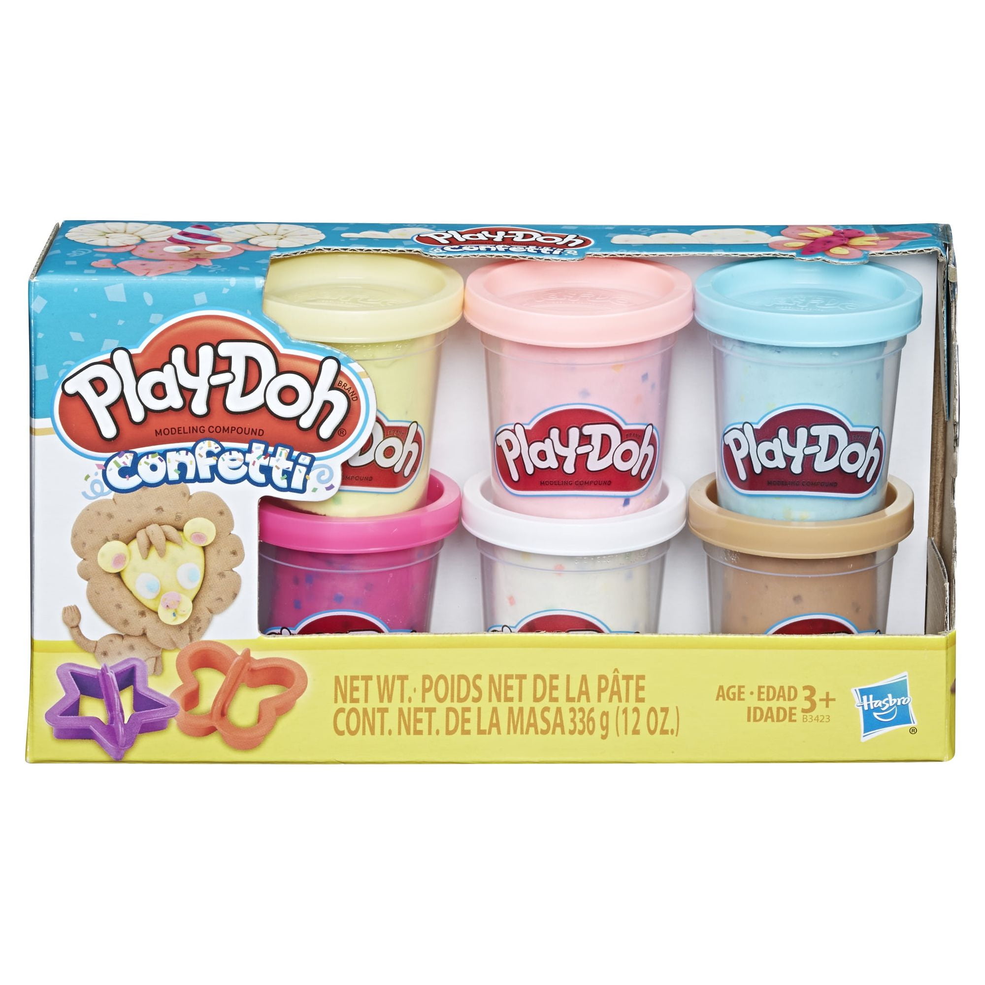 Play-Doh Confetti Collection with Non-Toxic Cans of Play-Doh
