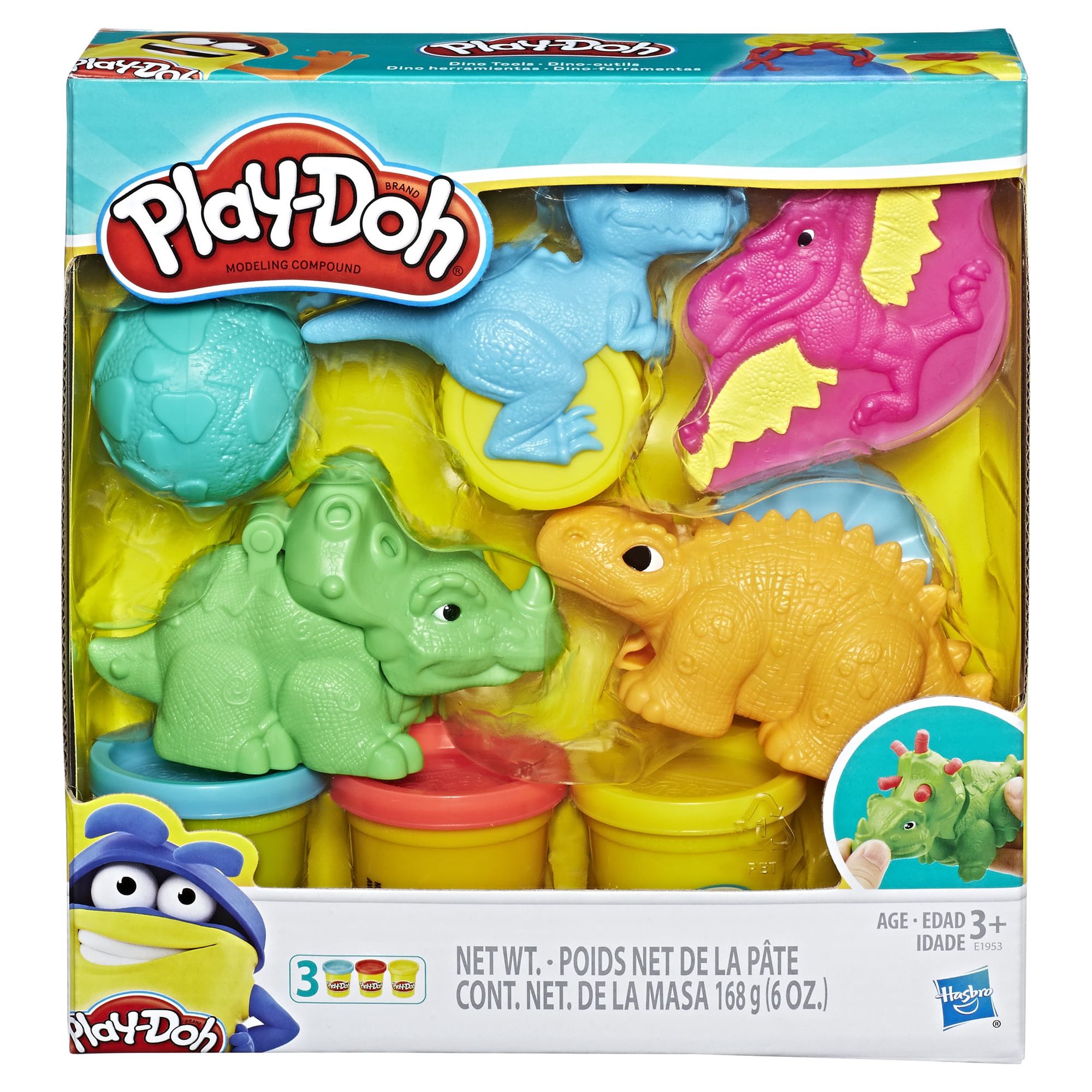 Play-Doh Dino Tools Dinosaur Toys with 3 Cans Modeling Compound Colors - image 1 of 15