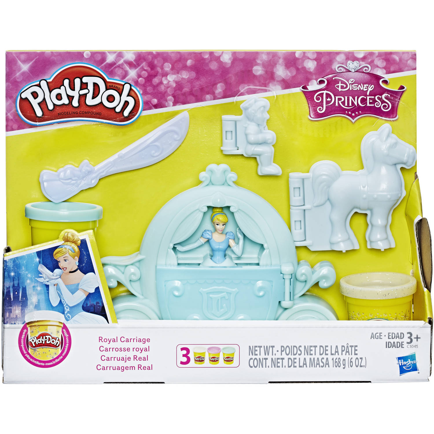 Play-Doh Disney Royal Carriage Set with Cinderella & 3 Cans of Play-Doh - image 1 of 12