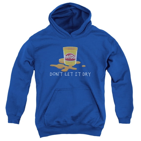 Play Doh Dry Out Youth Pullover Hoodie Sweatshirt Royal Blue