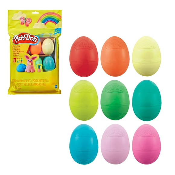 Play-Doh Easter Bag, 9 Eggs for Party Favors & Kids Arts and Crafts