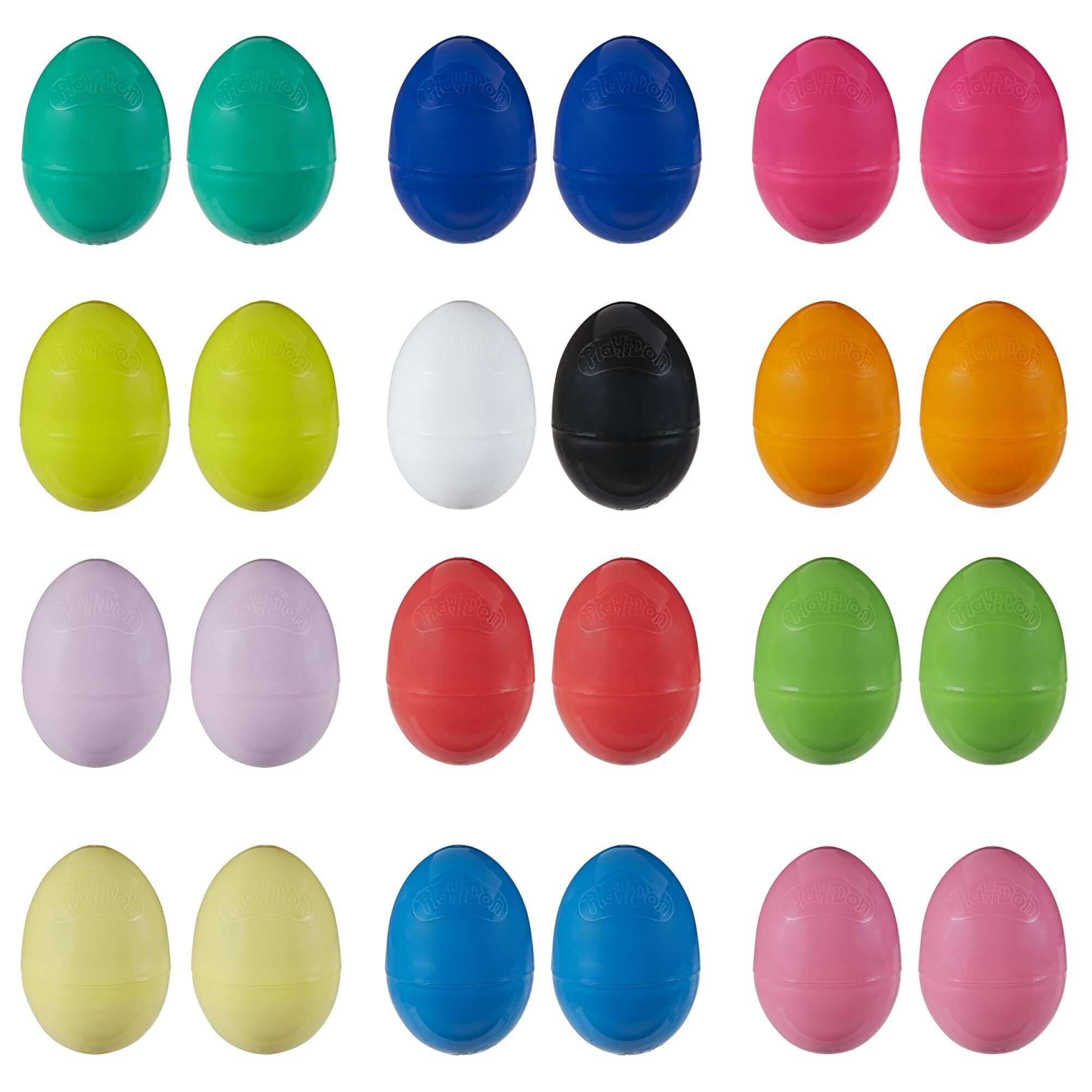 Play-Doh Eggs 24-Pack of Non-Toxic Modeling Compound for Kids 2 Years and Up for Party Favors, Easter Basket Stuffers, Pinata Toys, and More
