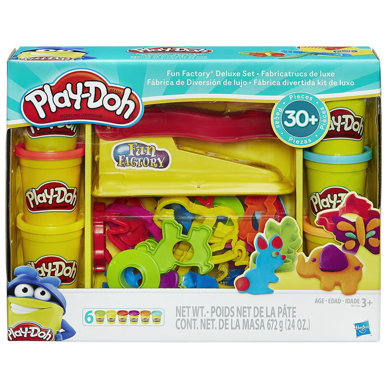 Play-Doh Fun Factory Super Set 30+ Pieces Crafts Toy Kids Play-Doh Set Read